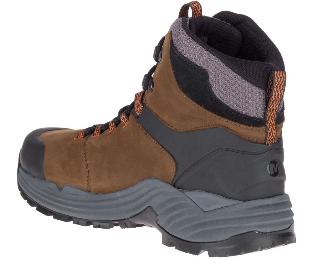 Merrell Boots Brown - Phaserbound 2 Tall Waterproof - Mens 56HWOJXEC